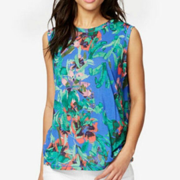 Rachel Rachel Roy June Floral Flower Print Tank - Picture 1 of 6